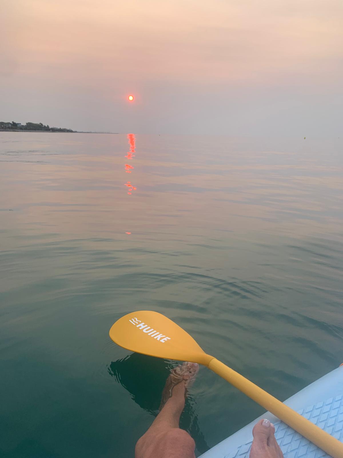 Atardecer en el mar